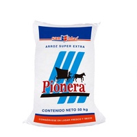 Sac en PP tissé pour riz agricole 50 kg, laminé BOPP, thermoscellable, logo personnalisé, résistant à l'humidité, qualité alimentaire