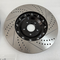 Nouveau disque de frein auto 380*36mm, perforé et rainuré, en fonte grise HT250, forgé et usiné CNC, pour Audi A6 C8 avant, étrier 9N