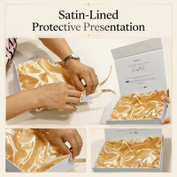 Boîte d'emballage personnalisée pour extensions de cheveux, sacs de rangement en satin pour tissages humains, boîte cadeau avec fermeture à ruban pour perruques