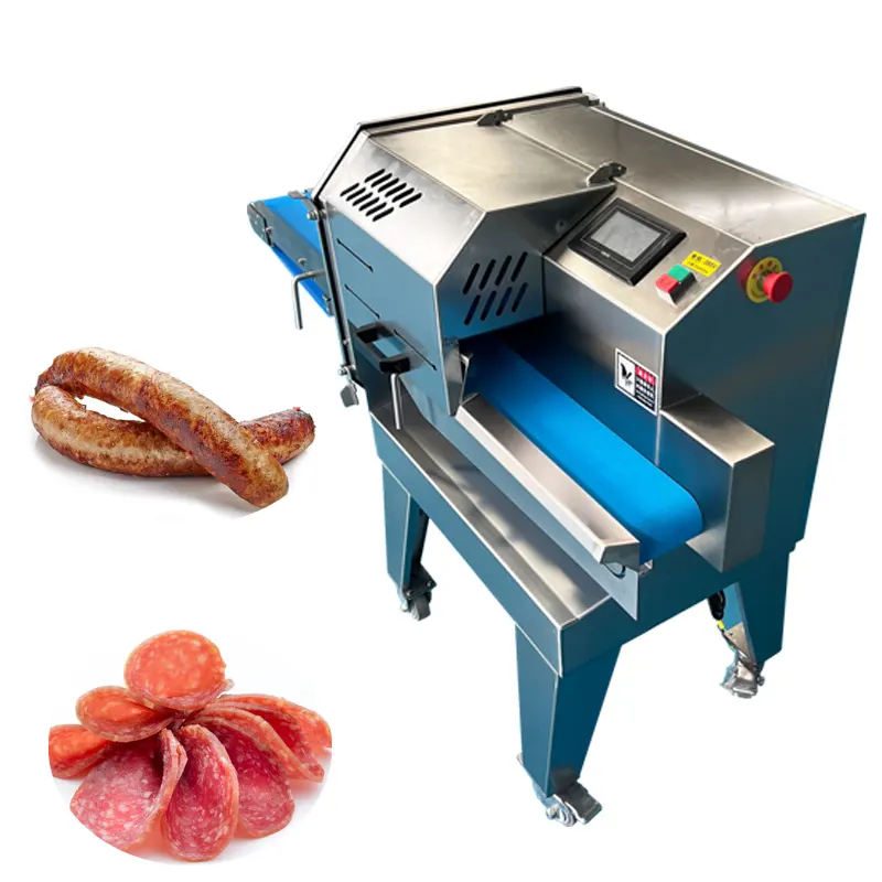 Mesin pemotong daging, mesin pemotong pengiris daging port daging keju ham otomatis