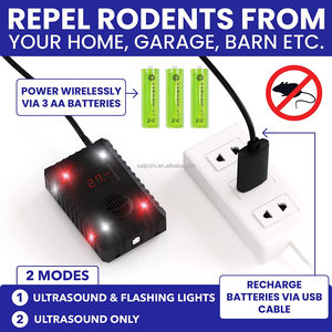 Saijzek nouveau 360 degrés intérieur ultrasons souris rats écureuil répulsif électronique antiparasitaire souris dissuasif rongeur répulsif - Product Image 6