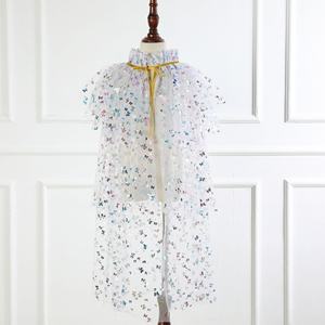 Capa de Malla Arcoíris de Cuatro Capas Estilo Princesa para Disfraces de Anime y Vestuario de Escenario para Niñas - Product Image 6