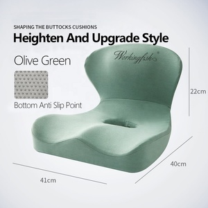 Workingfish Gối Hỗ Trợ Thắt Lưng Đệm Lưng Tích Hợp Mút Non Đệm Ghế Thoải Mái Gối Cho Ghế Văn Phòng - Product Image 6