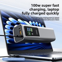 Layar Warna TFT Alloy Lintas-Batas, Tampilan Digital, Pengisian Daya Cepat PD100W Berdaya Tinggi, Power Bank Laptop
