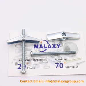 Malaxy M4 M6 M5 M8เหล็กชุบสังกะสีแบบปีกแรงโน้มถ่วงสปริงสลักเกลียวผีเสื้อสำหรับผนังกลวง - Product Image 4