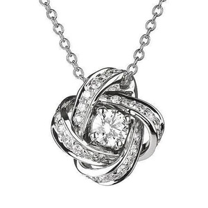 Collana con Ciondolo Cuore Eterno per Donne, Catena alla Moda per Clavicola, Gioiello per Uso Quotidiano - Product Image 1