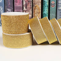 Bande élastique jacquard métallique or et argent de haute qualité, 1-4 cm, 5 cm, pour sous-vêtements et ceintures