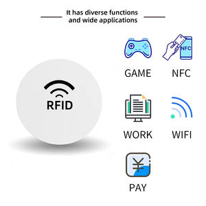 Пользовательская NFC-метка 13,56 МГц, миниатюрный токен из ПВХ, антиметаллическая <span class=keywords><strong>RFID</strong></span>-монета, диск-карта 125 кГц, самоклеящаяся наклейка, всепогодная, сохранение данных до 10 лет - Product Image 3