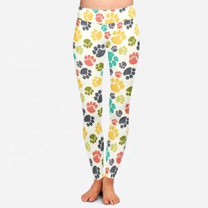 Empreinte de patte Sexy Ass Imprimé Dames Legging 92% Polyester 8% Spandex Beurre Doux Sublimation Leggings pour Femmes - Product Image 4