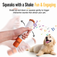 Jouet interactif créatif et amusant pour chien en forme de cigarette, jouet à mâcher en peluche avec son couineur, sac de rangement pour cigarettes