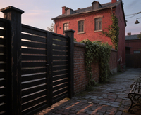 Panneaux de clôture de jardin personnalisés en alliage d'aluminium, revêtement noir en poudre, écologiques, imperméables, garde-corps de sécurité moderne, clôture d'intimité