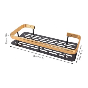 Oem treo tường chống gỉ vòi hoa sen Caddy Kệ tổ chức giá không khoan phòng tắm kệ - Product Image 3
