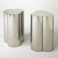 Table basse d'angle en métal de luxe, design nordique, en acier inoxydable, pour salon, modèle maison de luxe