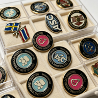 Broches personnalisées en métal émaillé, badges logo drapeau, broches personnalisées pour souvenirs, événements d'entreprise, vente en gros Jiangsu