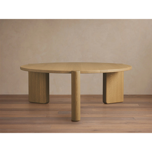 Muebles Modernos para Sala de Estar, Mesa de Centro Redonda de Madera con <span class=keywords><strong>3</strong></span> Patas - Product Image 6