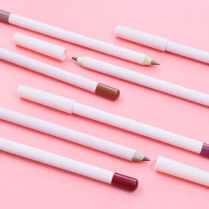 Rouge à lèvres lisse avec logo personnalisé <span class=keywords><strong>crayon</strong></span> à lèvres en bois rose <span class=keywords><strong>crayon</strong></span> à lèvres mat marron <span class=keywords><strong>chocolat</strong></span> - Product Image 1