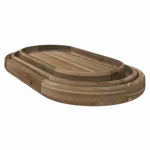 Oval <b>tray</b> with Thick Edge set of 3 Large <b>Tray</b> + <b>Small</b> <b>Tray</b> - Product Image 1