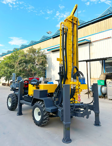 공기 압축기가있는 물 우물 보어 홀 드릴링 장비용 크롤러/바퀴 장착 공압 드릴링 장비 - Product Image 6