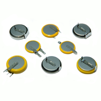 Baterai Koin Lithium CR3032 3V Non-Rechargeable, Baterai CR3032 Dengan/Tanpa Tab Solder untuk Sensor CMOS Kunci Mobil