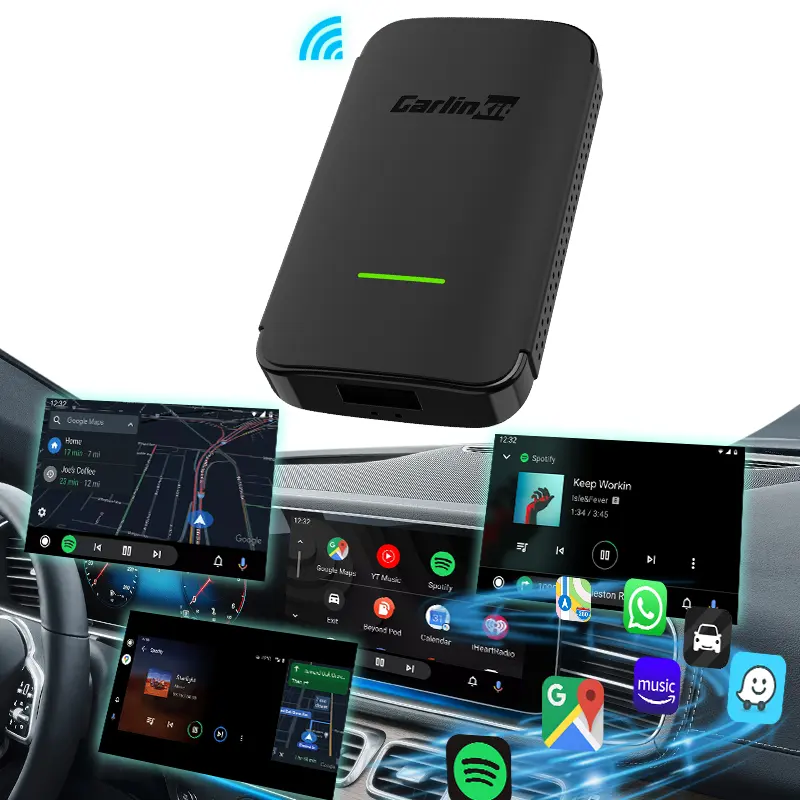 Carlinkit A2A orijinal kablolu kablosuz Android Carplay Android-Vw Benz Audi Apple için otomatik kutu araba oyna