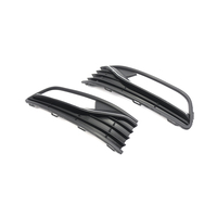 Passend für VW Polo 6R 2014-2017 Schwarz MIT Chromzierleiste ABS Kunststoff Nebelscheinwerfergitter Links Vorne Stoßstange 6C0854661B 6C0854662B