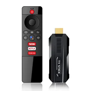 Fire tv stick, 4k 1 unit 2024 RK3528 android 13 ATV Dongle suara remote game tv stick 8k