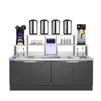 Équipement complet pour bubble tea de qualité commerciale HENGZHI en acier inoxydable, capacité de 1000 tasses, solution tout-en-un pour les boutiques de bubble tea