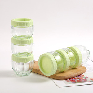 Offre Spéciale réfrigérateur cuisine stockage organisateur écologique céréales alimentaire stockage conteneur haute qualité garder frais café bocal en verre - Product Image 5