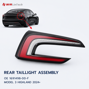 Feu arrière gauche LinTech, référence OE 1691498-00-F, pour <span class=keywords><strong>Tesla</strong></span> <span class=keywords><strong>Model</strong></span> <span class=keywords><strong>3</strong></span> Highland 2024 Plus – Vente chaude - Product Image 1