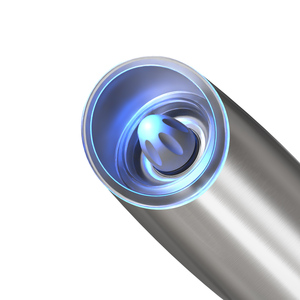 Moulin à sel et à poivre électrique à gravité, fonctionnant sur piles, avec lumière LED, commande par bouton, 25W, noyau en céramique, coque en acier inoxydable - Product Image 5