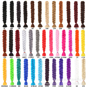 Bán buôn 82 inch 165g cho x-presslon cho yuanyao thương hiệu tổng hợp pre-kéo dài tóc bím tóc giá rẻ đầy màu sắc Yaki bện tóc - Product Image 3