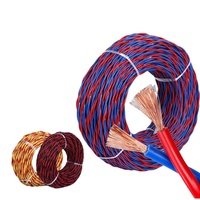 Câble audio pour haut-parleur extérieur 2 conducteurs rouge et bleu en cuivre nu torsadé avec gaine PVC 13/15AWG 2.5/1.5/1.0mm pour diffusion et diffusion sonore automobile