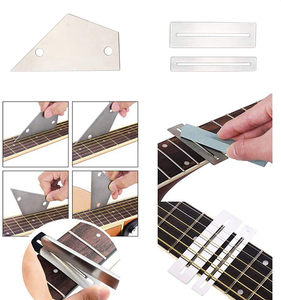 Kit d'outils de réparation de guitare 25 pièces : règle d'<span class=keywords><strong>action</strong></span>, tournevis, clé hexagonale, limes, accessoires pour kit d'outils de réparation de guitare - Product Image 6