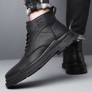 <b>Men's</b> Winter Martin <b>Boots</b> Fleece Lined Warm Snow <b>Boots</b> Thick Sole Casual <b>Work</b> Shoes Lace Up Adult <b>Men</b> Size 2302 - Product Image 4