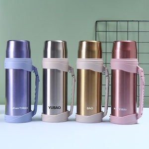 Termo Personalizado de Acero Inoxidable 304, Taza Térmica para Exteriores, Coche, Gran Capacidad, Botella de Viaje con Asa Deportiva y Aislamiento al Vacío - Product Image 2