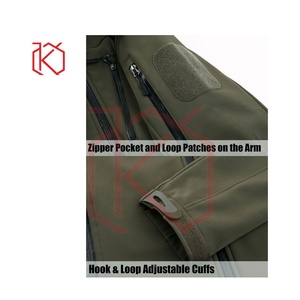 "Softshell Venta caliente Ropa de hombre Diseño de moda de invierno Impermeable Transpirable A prueba de viento Con capucha Softshell Chaqueta al aire libre" - Product Image 5