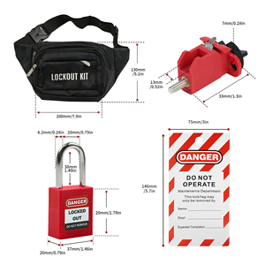 Cho Amazon phổ biến OSHA tùy chỉnh điện Loto Kit amazaon phổ biến an toàn khóa tagout thiết bị với Key mở khóa cách - Product Image 5