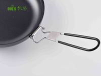 Poêle à Frire en Acier de 9 Pouces avec Revêtement Antiadhésif et Manche Pliant, Facile à Transporter, Compatible Gaz, Capacité 1-2L – Vente en Gros
