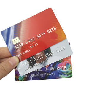 Customized printing real chip embossed number plastic business card like credit card - Product Image 5