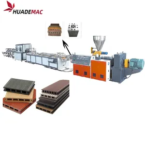 HUADE – machine d'extrusion de profil de pont, ligne de Production de Composite en bois et plastique creux