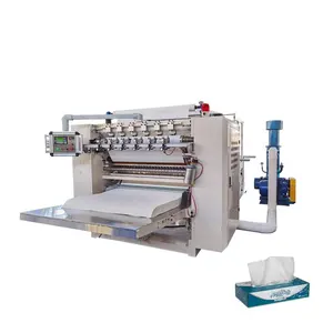 High speed V fold facial tissue paper making machine