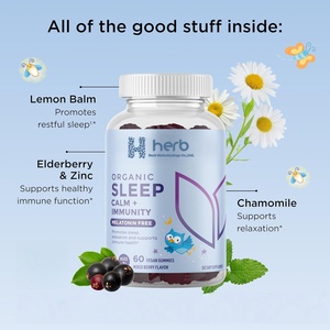 Gomitas de vitaminas naturales para adultos que no forman hábito Ayuda para dormir para promover un sueño reparador 2 por dosis - Product Image 3
