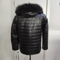 Nouvelle conception OEM personnalisée, parka d'hiver pour homme, noire, épaisse, imperméable, respirante, grande taille, col montant, fermeture éclair