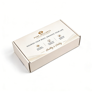 กล่องไปรษณีย์สำหรับอาหารเสริมเพื่อสุขภาพ ยี่ห้อต่างๆ บรรจุภัณฑ์สำหรับจัดส่ง กล่องกระดาษลูกฟูก B E Flute แบบไดคัท ปิดผนึกอัตโนมัติ ขายส่ง - Product Image 3