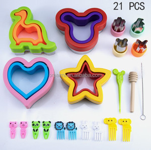 21 pezzi all'ingrosso di fabbrica 4 pezzi stampo per tagliabiscotti Sandwich con stampa in acciaio inossidabile - Product Image 1