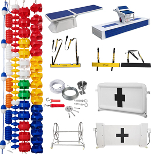 Sistema de Boyas Flotantes Antivuelco para Piscinas Olímpicas de Competición, Cuerdas Delimitadoras de Carriles y Divisores de <span class=keywords><strong>Piscina</strong></span> - Product Image 6