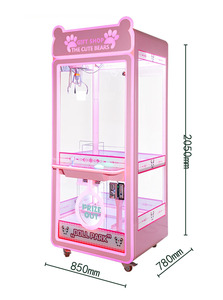 All'ingrosso macchina per gru a gettoni in metallo inglese in plastica trasparente in vetro Design per gioco regalo per centri commerciali - Product Image 2