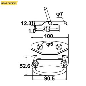 Poignée de tiroir de boîte à outils GL-14171S, poignée de porte de placard, poignée de <span class=keywords><strong>coffre</strong></span>, poignée de <span class=keywords><strong>coffre</strong></span> pliable <span class=keywords><strong>en</strong></span> <span class=keywords><strong>métal</strong></span> <span class=keywords><strong>pour</strong></span> pièces de <span class=keywords><strong>camion</strong></span> - Product Image 5