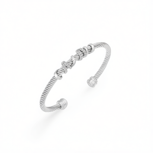 Amy Amy <b>Cuff</b> <b>Bracelet</b> B1122 <b>Silver</b> Plated Zircon Classic Women's Jewelry Gift - Product Image 1