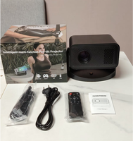 Proyector Inteligente WiFi 6 2025 de Nuevo Diseño, Portátil, con Sistema Android 12, Compatible con 4K, Mini Cine en Casa, Resolución HD 720P